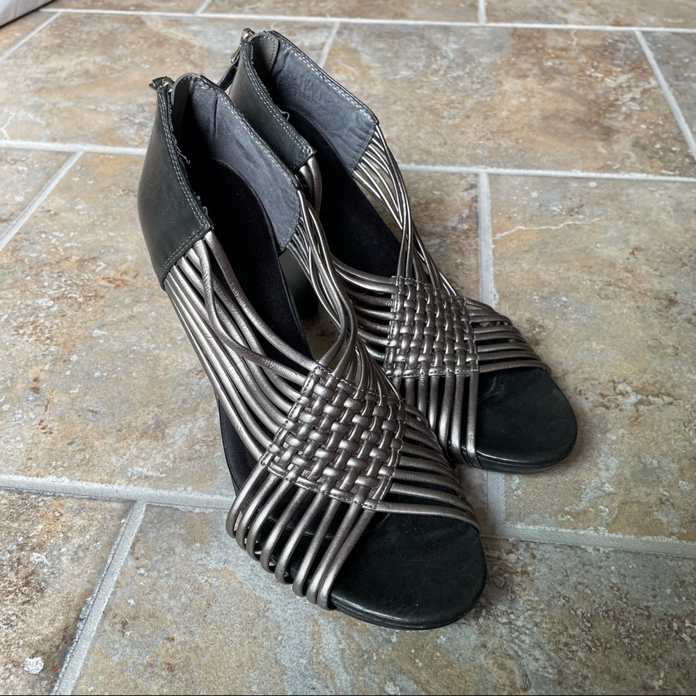 Strappy Silver Heel